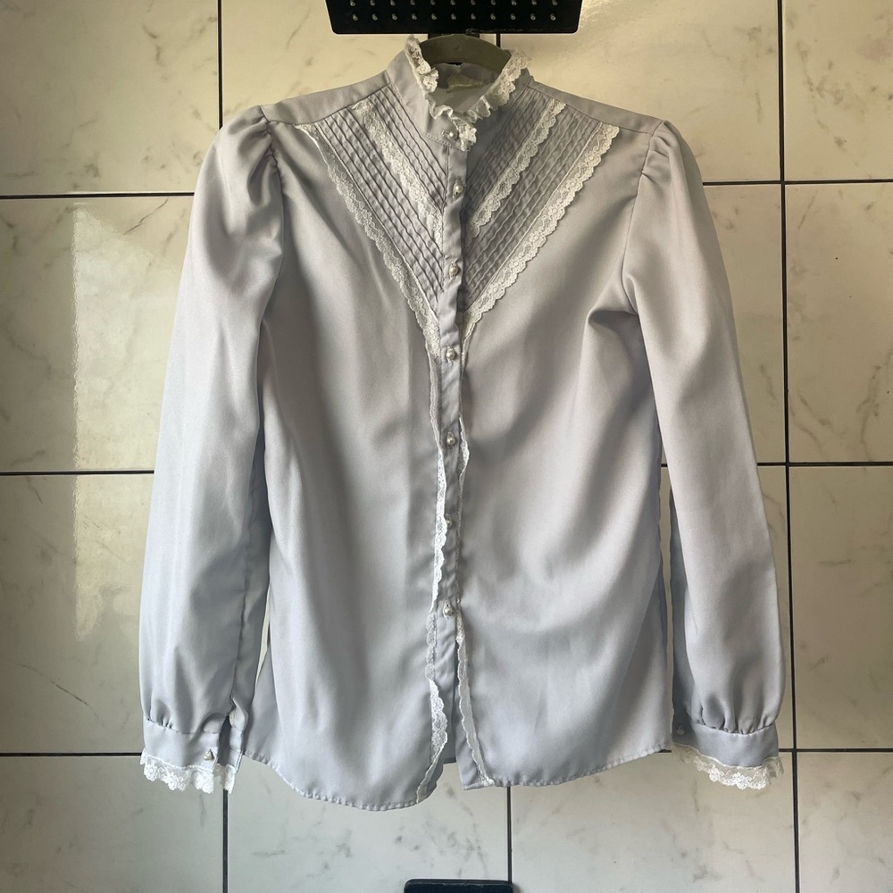 Vintage Blue Blouse